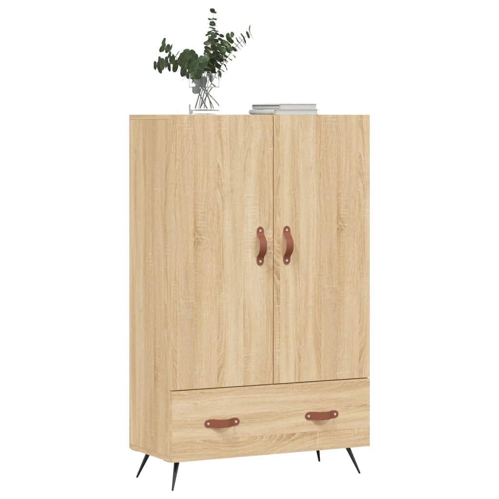 Highboard sonoma eik 69,5x31x115 cm konstruert tre