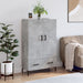 Highboard betonggrå 69,5x31x115 cm konstruert tre