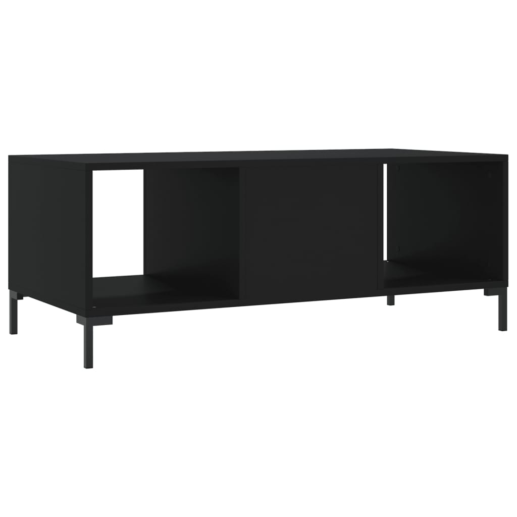 Salongbord svart 102x50x40 cm konstruert tre
