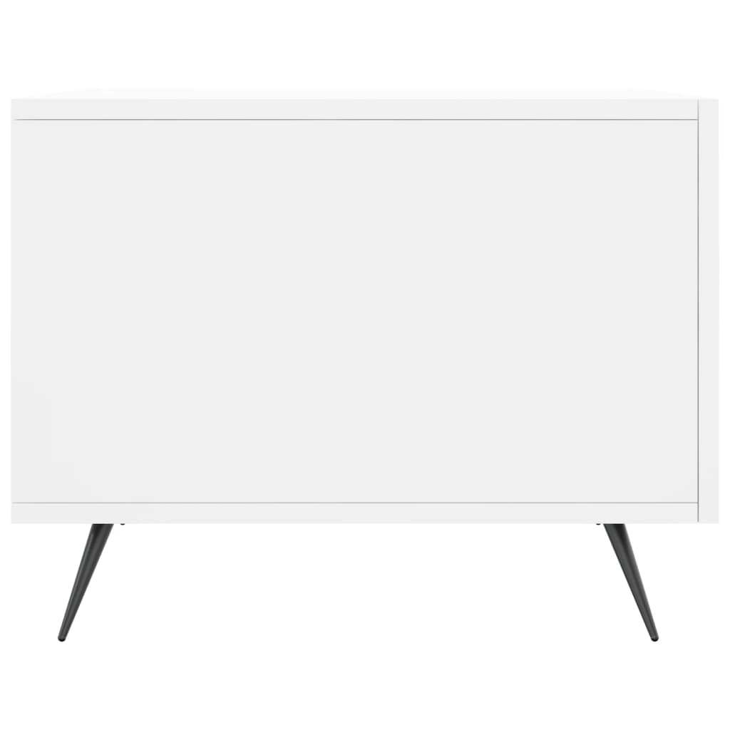 Salongbord 2 stk hvit 50x50x40 cm konstruert tre