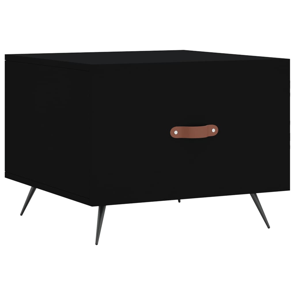 Salongbord svart 50x50x40 cm konstruert tre