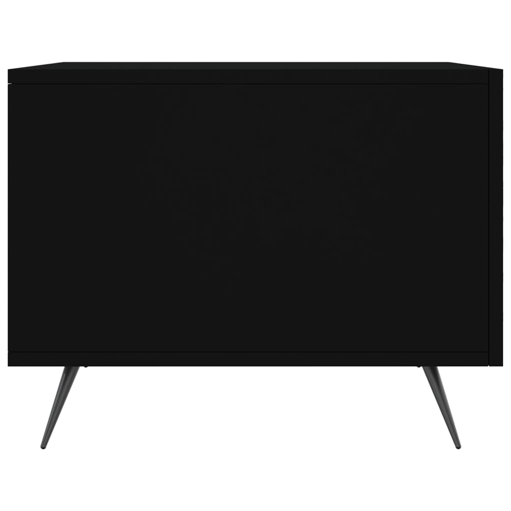 Salongbord svart 50x50x40 cm konstruert tre