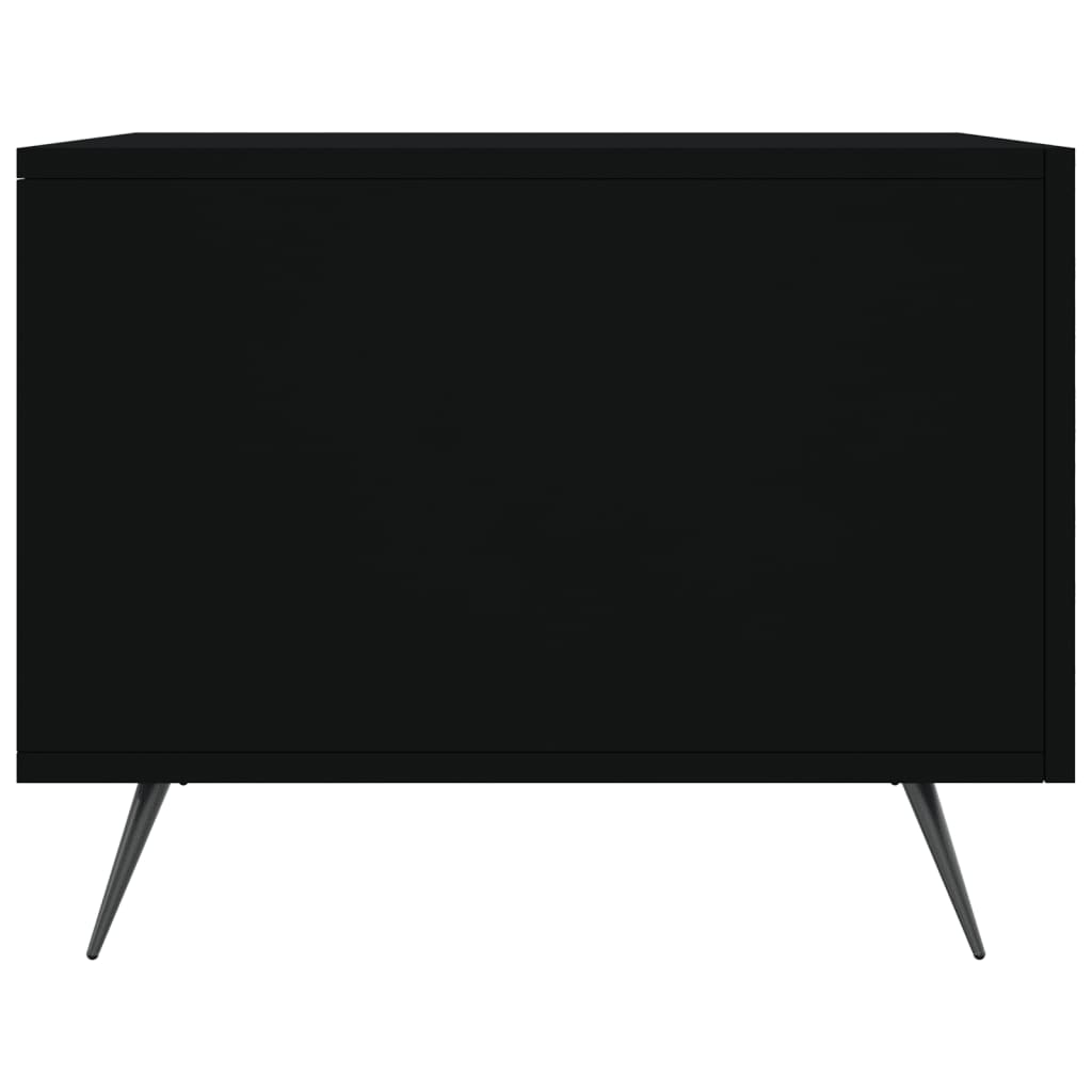 Salongbord 2 stk svart 50x50x40 cm konstruert tre