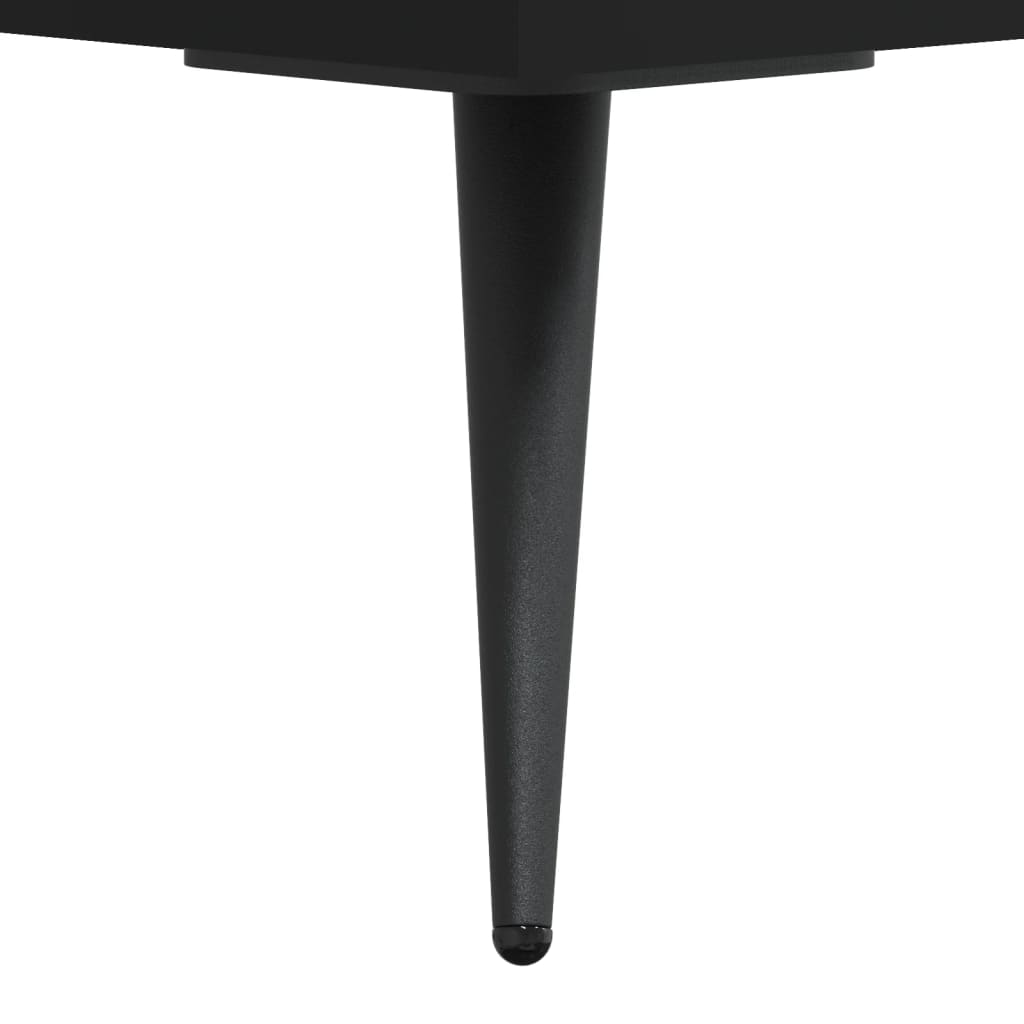 Salongbord 2 stk svart 50x50x40 cm konstruert tre