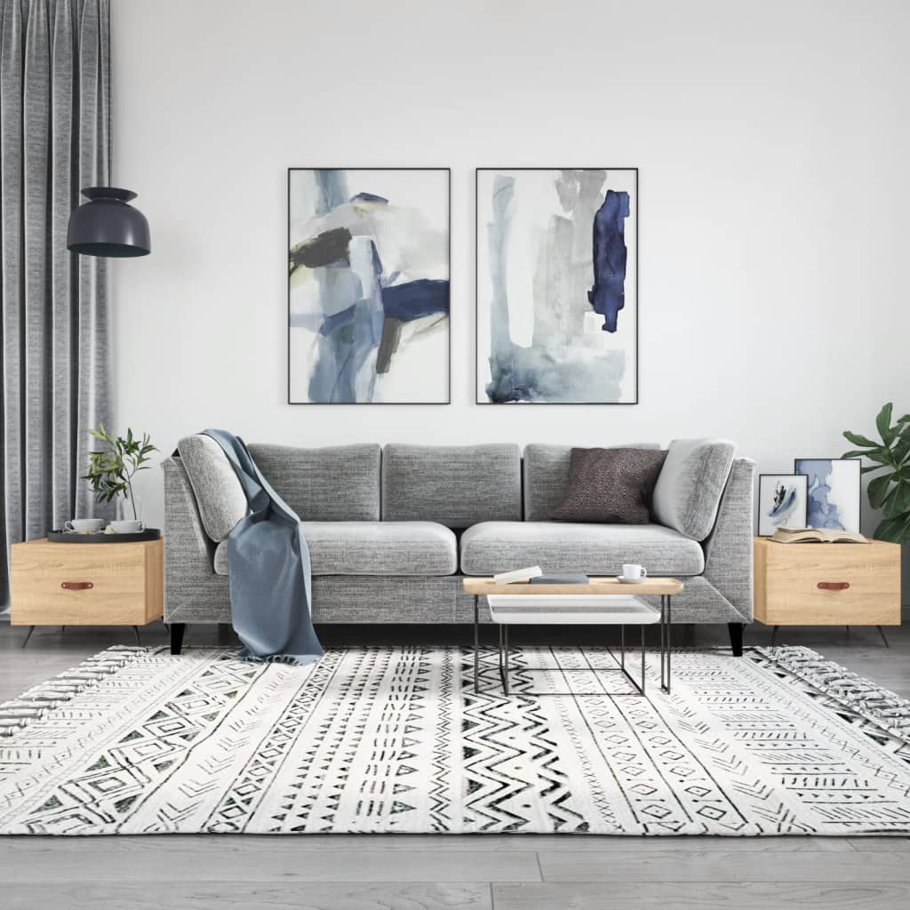 Salongbord 2 stk sonoma eik 50x50x40 cm konstruert tre