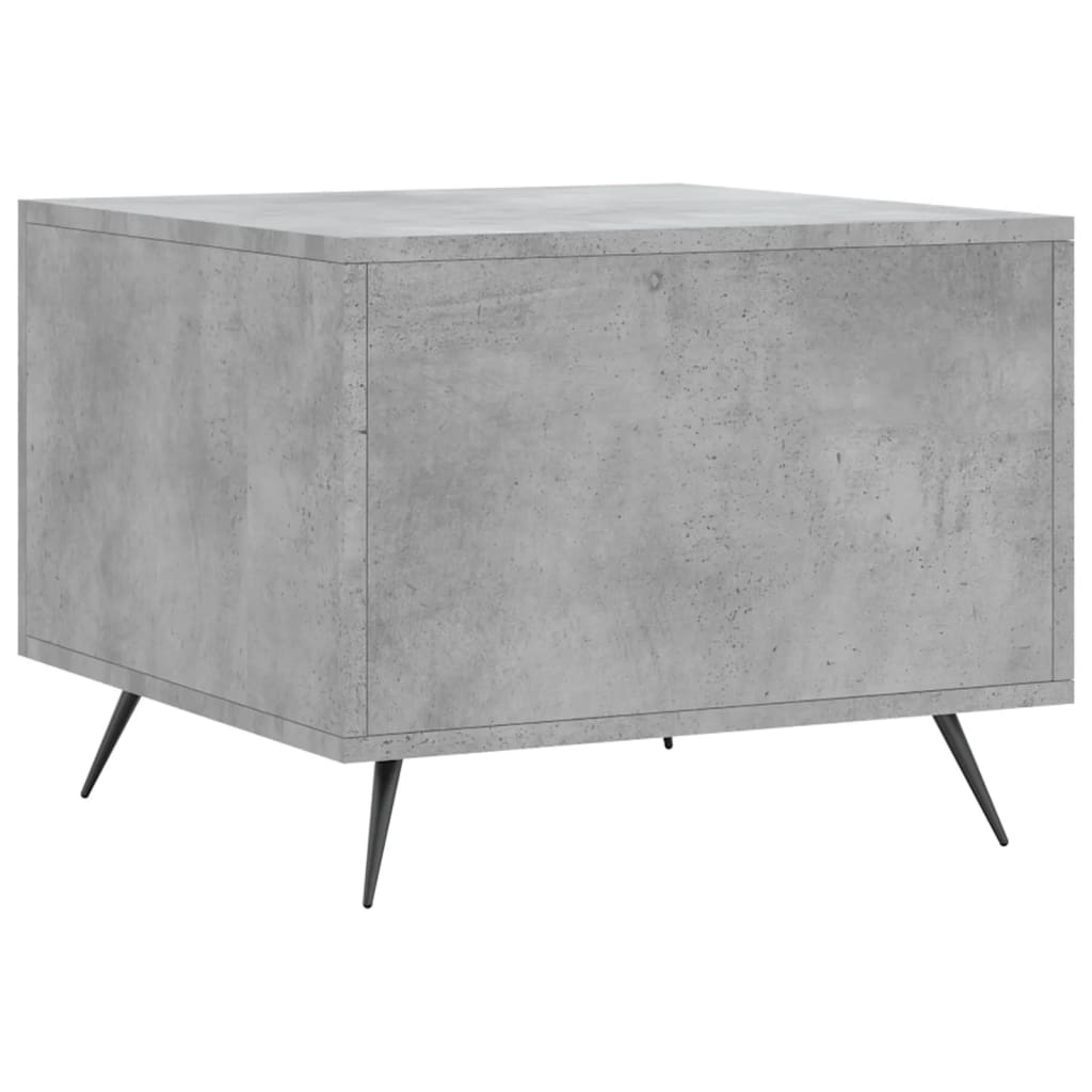 Salongbord 2 stk betonggrå 50x50x40 cm konstruert tre
