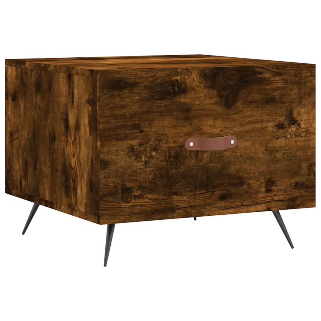 Salongbord røkt eik 50x50x40 cm konstruert tre