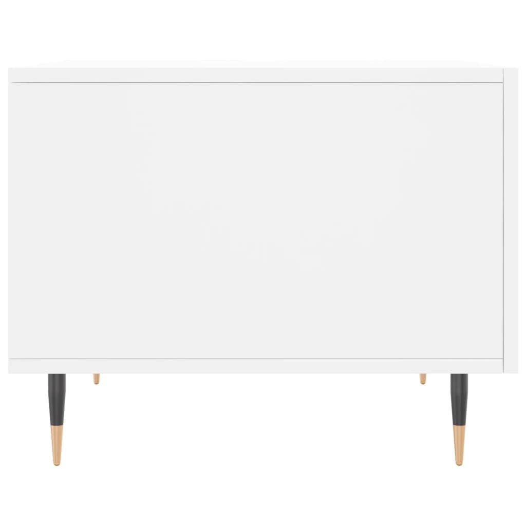 Salongbord 2 stk hvit 50x50x40 cm konstruert tre