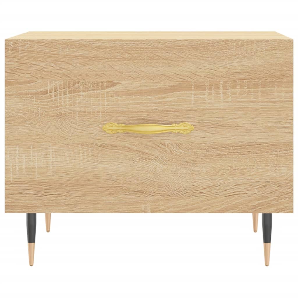 Salongbord 2 stk sonoma eik 50x50x40 cm konstruert tre