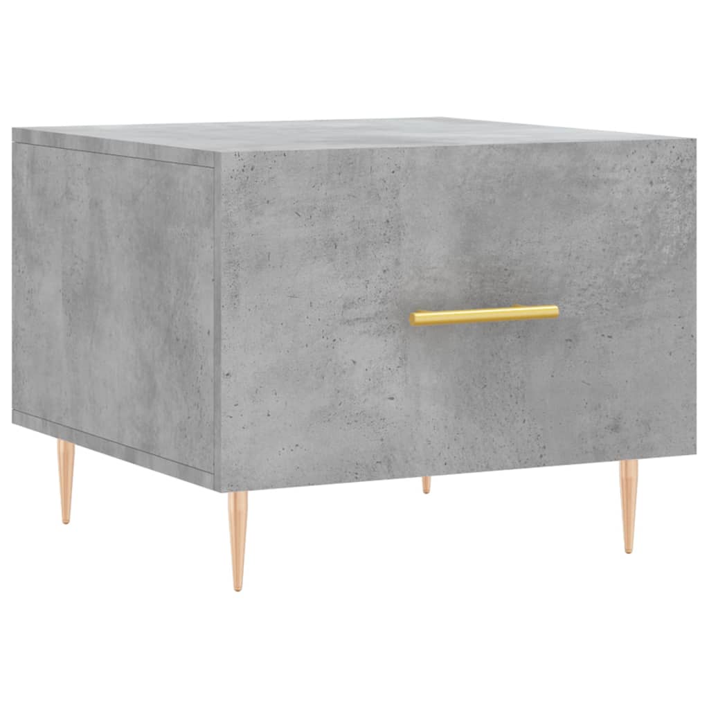 Salongbord betonggrå 50x50x40 cm konstruert tre
