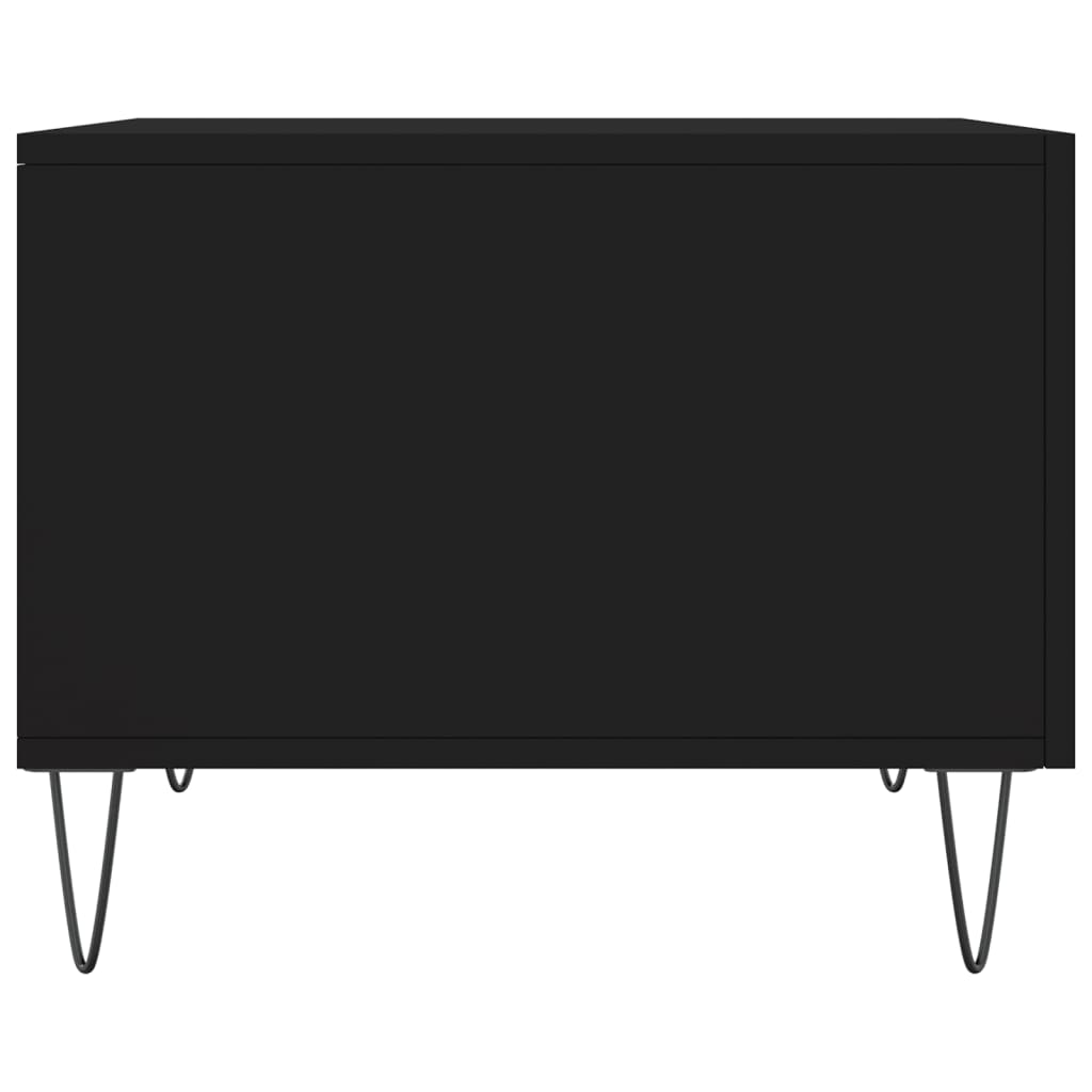 Salongbord svart 50x50x40 cm konstruert tre