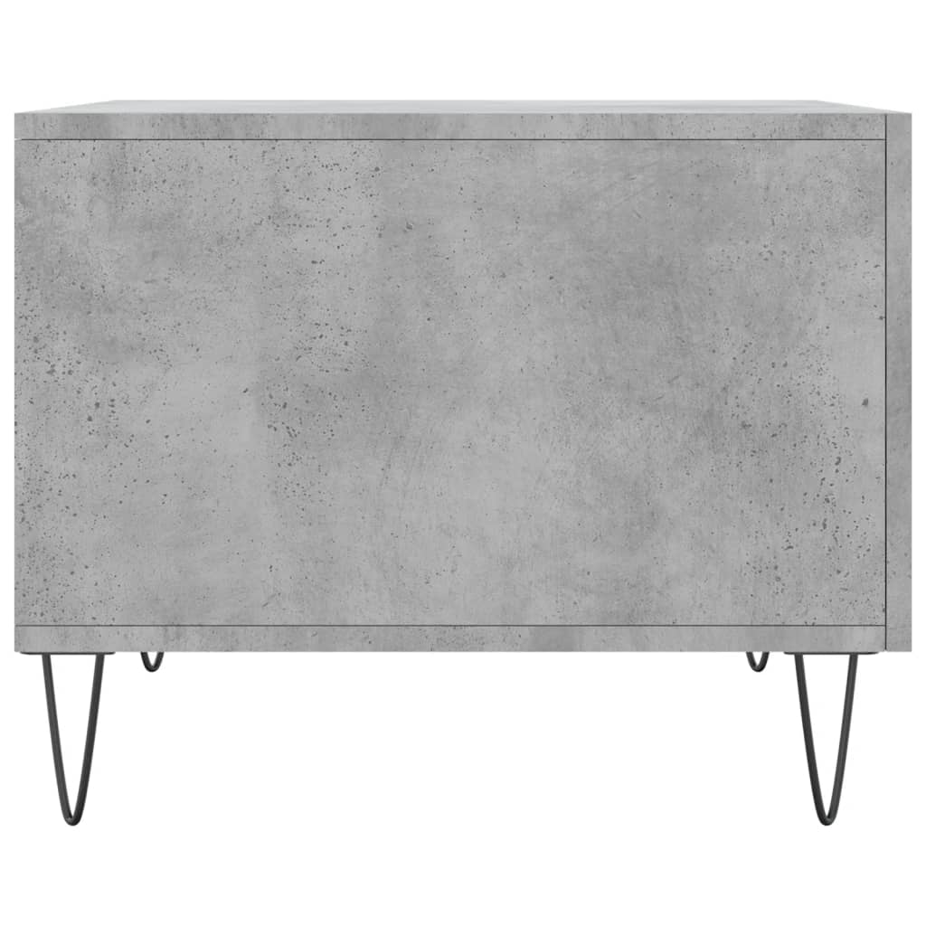 Salongbord betonggrå 50x50x40 cm konstruert tre