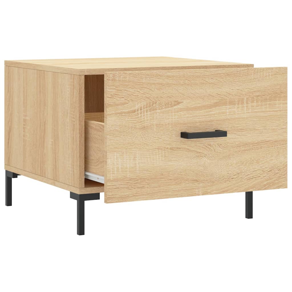 Salongbord 2 stk sonoma eik 50x50x40 cm konstruert tre