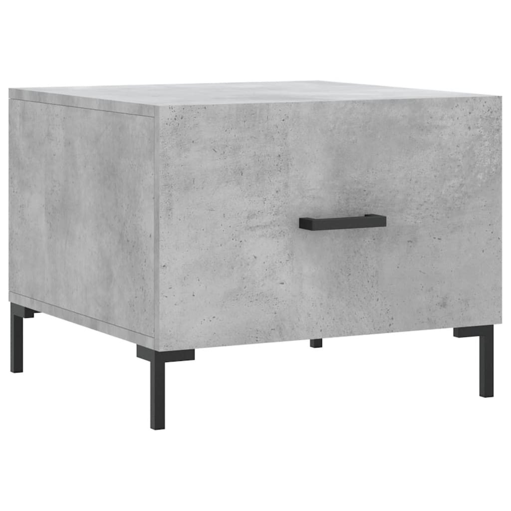 Salongbord betonggrå 50x50x40 cm konstruert tre