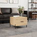 Salongbord sonoma eik 50x50x40 cm konstruert tre