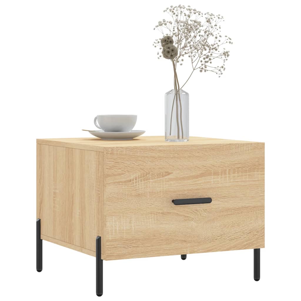 Salongbord 2 stk sonoma eik 50x50x40 cm konstruert tre