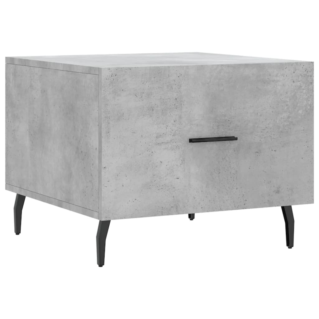 Salongbord 2 stk betonggrå 50x50x40 cm konstruert tre