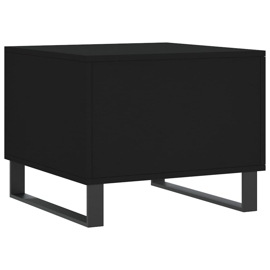 Salongbord 2 stk svart 50x50x40 cm konstruert tre