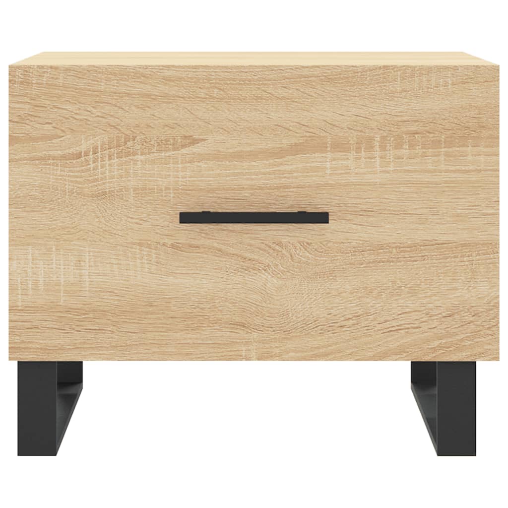 Salongbord 2 stk sonoma eik 50x50x40 cm konstruert tre