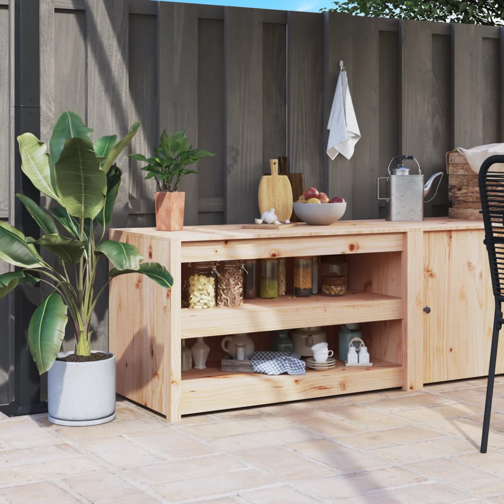 Utekjøkkenskap MEPPEL 106x55x64 cm heltre furu