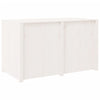 Utekjøkkenskap hvit 106x55x64 cm heltre furu