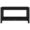 Hagebenk svart 82,5x35x45 cm heltre furu