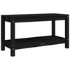 Hagebenk svart 82,5x35x45 cm heltre furu