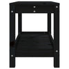 Hagebenk svart 82,5x35x45 cm heltre furu