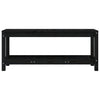 Hagebenk svart 108x35x45 cm heltre furu