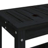 Hagebenk svart 108x35x45 cm heltre furu