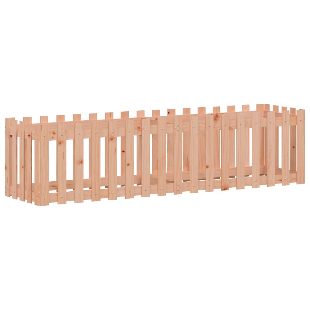 Høybed med gjerdedesign 200x50x50 cm heltre douglasgran