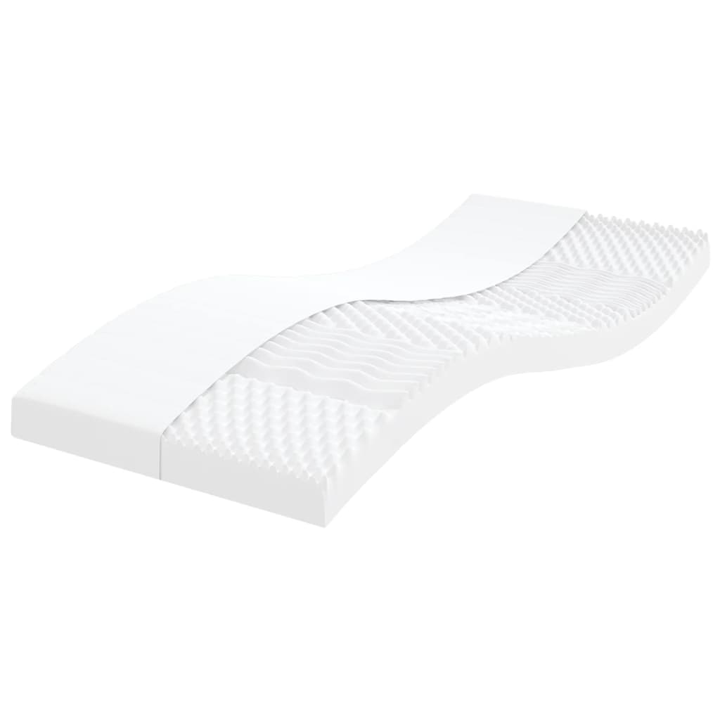 Skummadrass hvit 80x200 cm 7-Zone hardhet 20 ILD