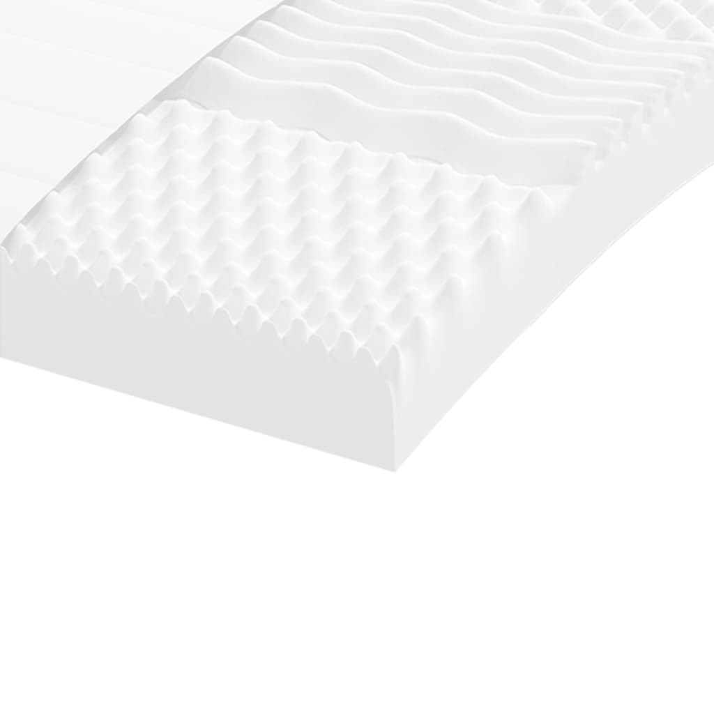 Skummadrass hvit 80x200 cm 7-Zone hardhet 20 ILD
