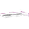 Skummadrass hvit 80x200 cm 7-Zone hardhet 20 ILD
