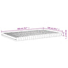Skummadrass hvit 140x200 cm 7-Zone hardhet 20 ILD