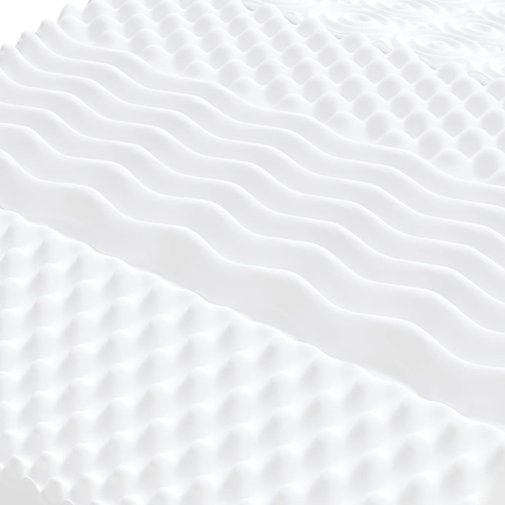 Skummadrass hvit 180x200 cm 7-Zone hardhet 20 ILD