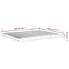 Skummadrass hvit 180x200 cm 7-Zone hardhet 20 ILD