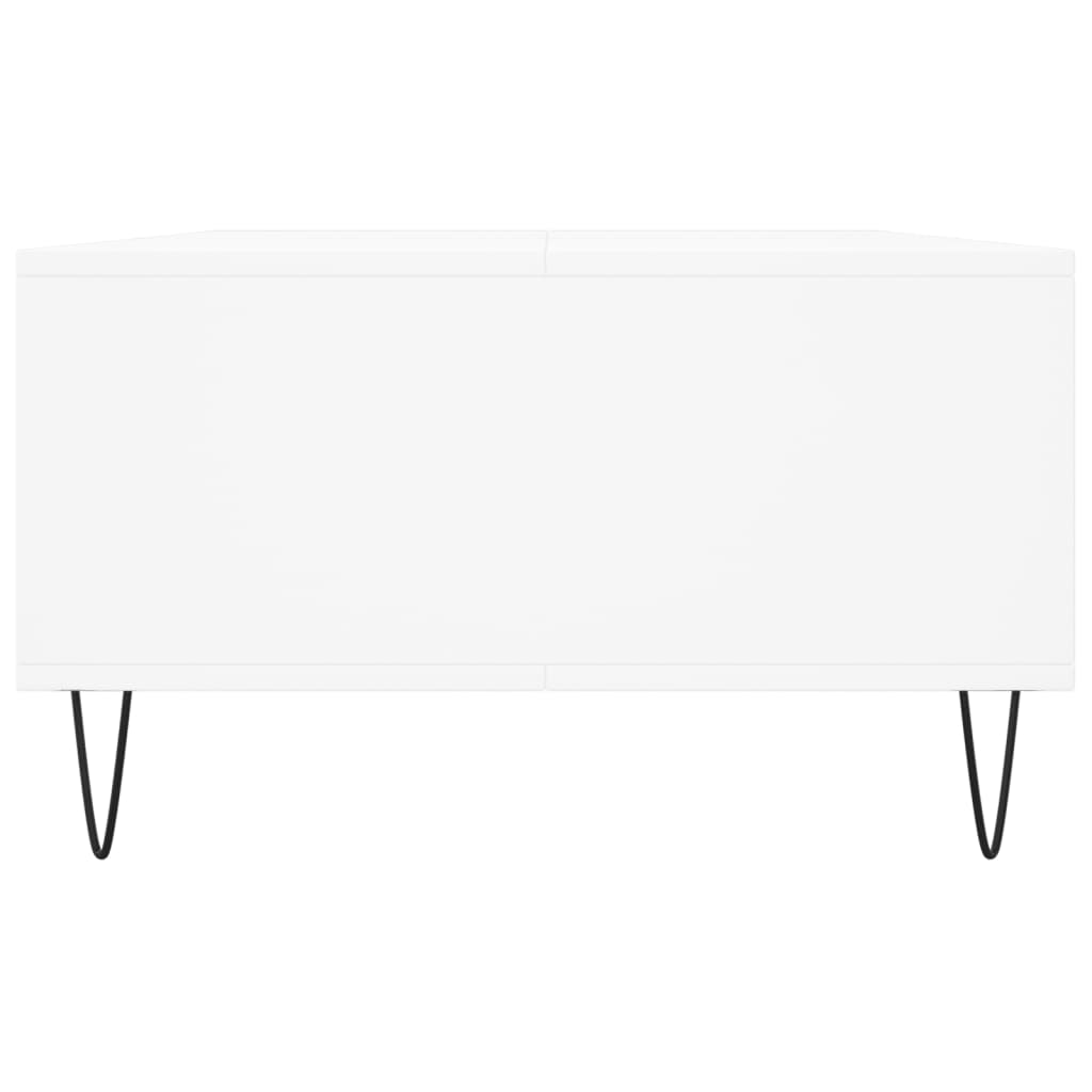 Salongbord hvit 104x60x35 cm konstruert tre