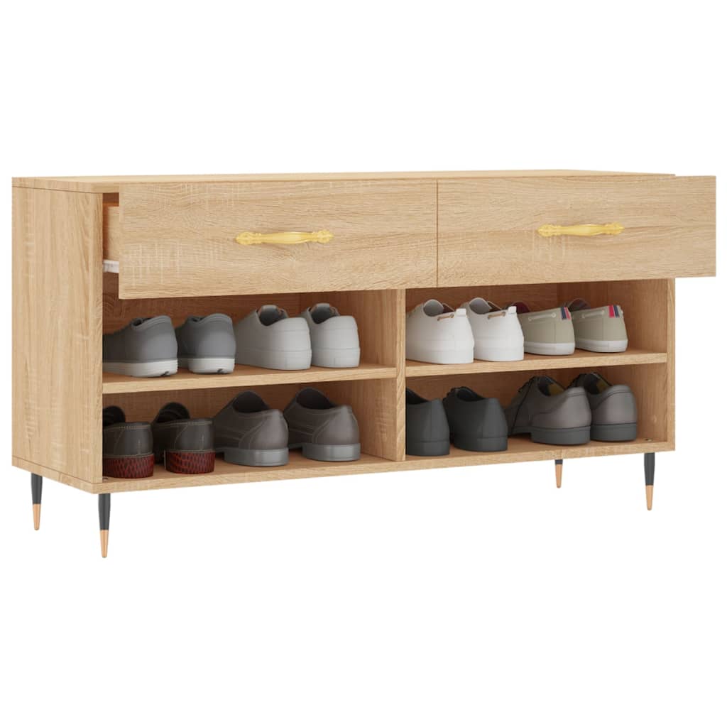 Skoskap sonoma eik 102x35x55 cm konstruert tre