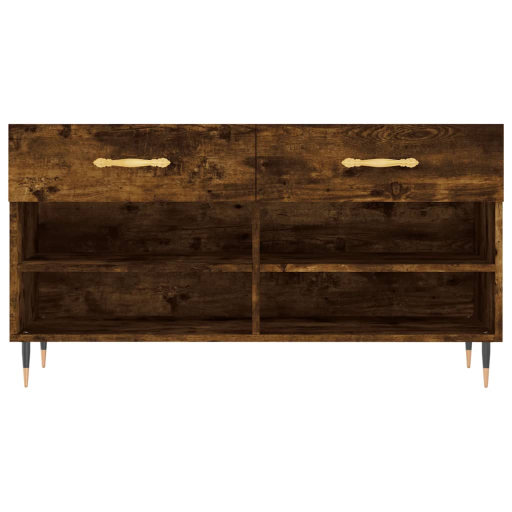Skobenk røkt eik 102x35x55 cm konstruert tre