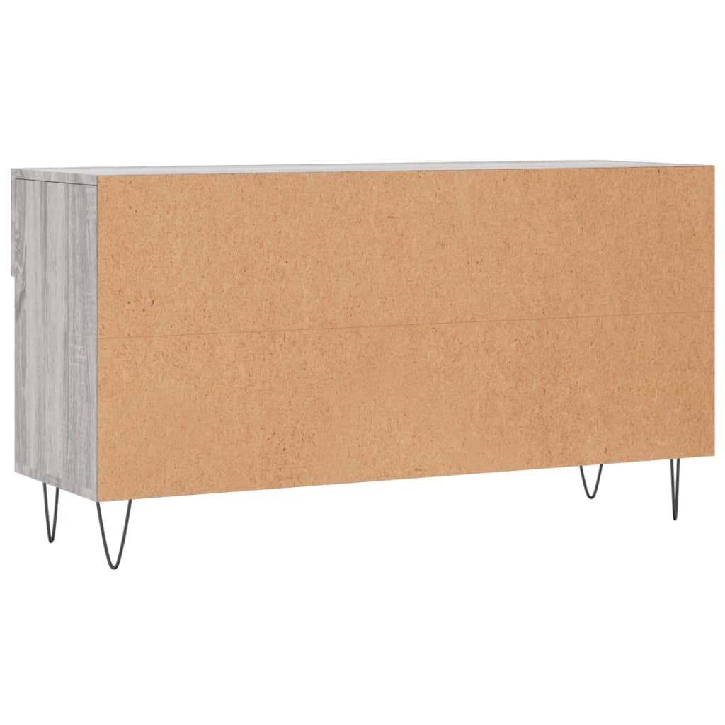 Skoskap grå sonoma 102x35x55 cm konstruert tre