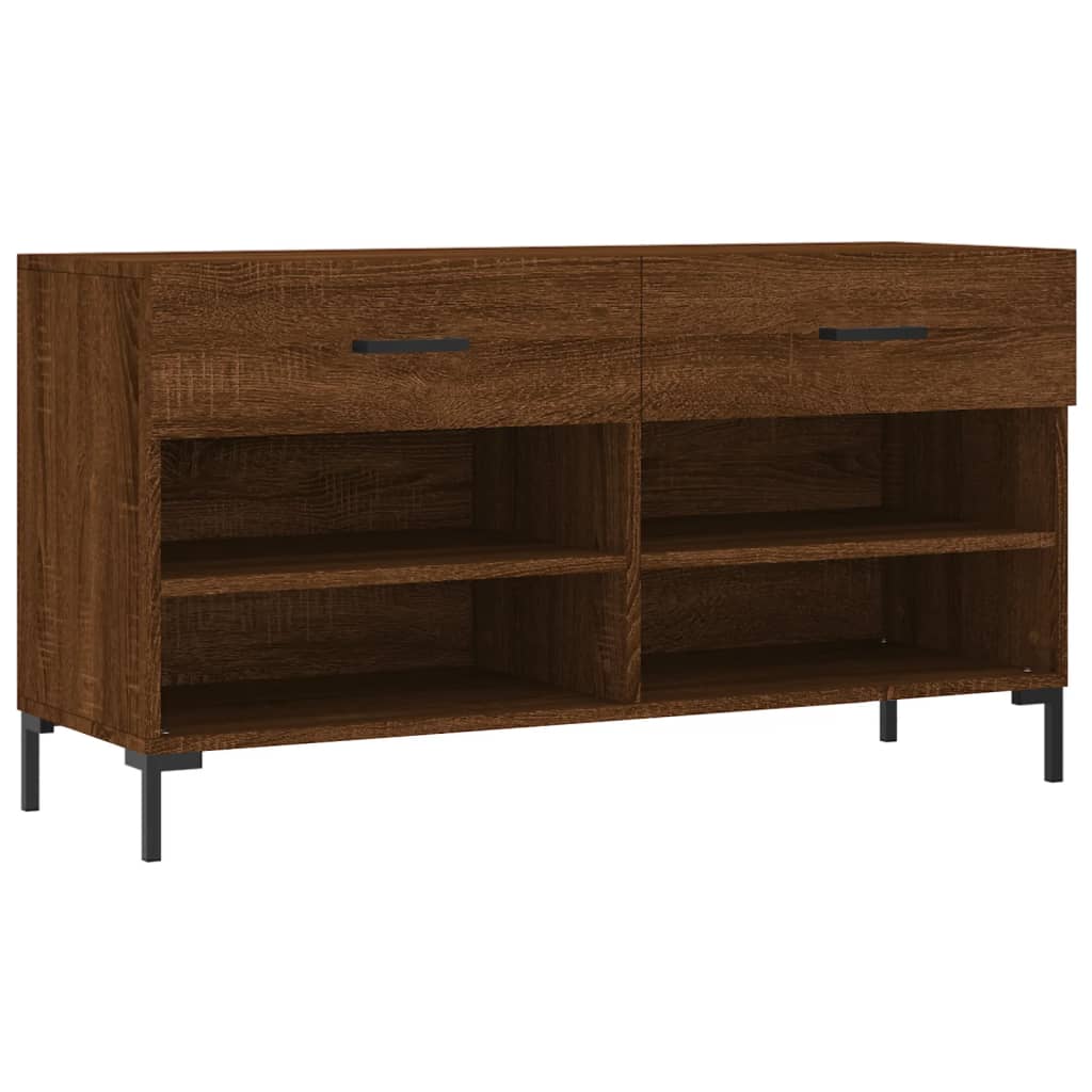 Skobenk brun eik 102x35x55 cm konstruert tre