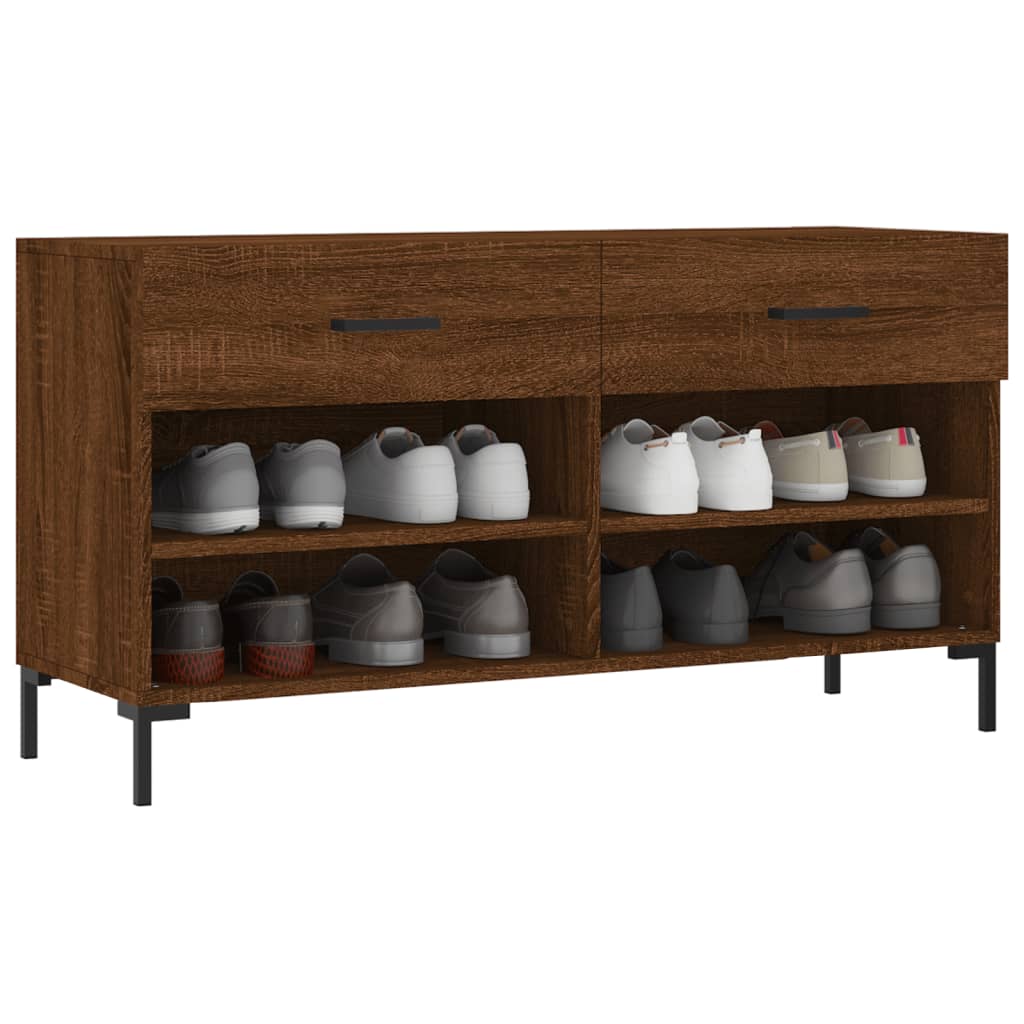 Skobenk brun eik 102x35x55 cm konstruert tre