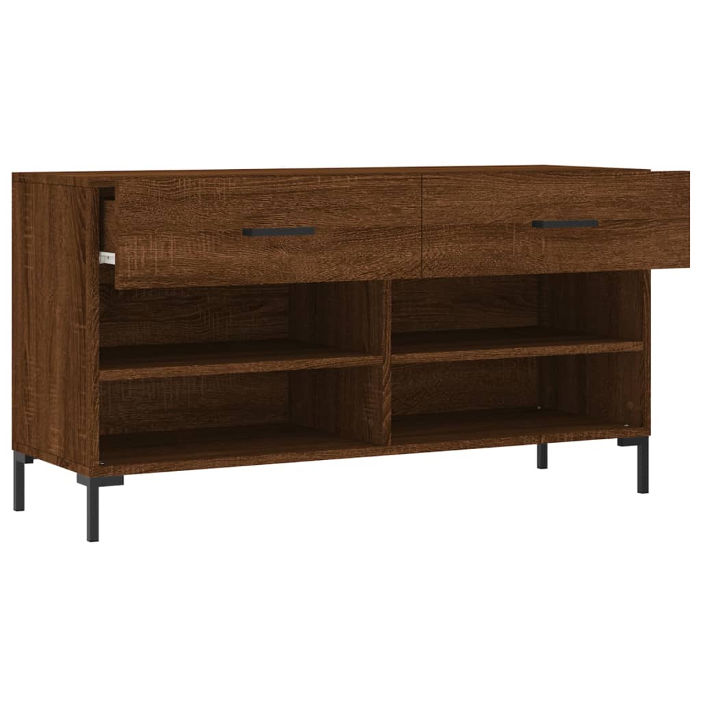 Skobenk brun eik 102x35x55 cm konstruert tre