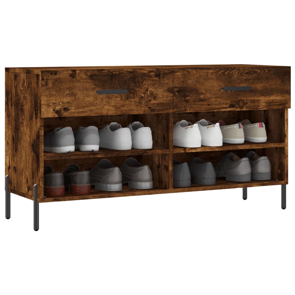 Skobenk røkt eik 102x35x55 cm konstruert tre