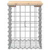 Hagebenk gabiondesign 33x31x42 cm heltre furu