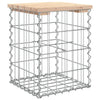 Hagebenk gabiondesign 33x31x42 cm heltre furu
