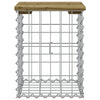 Hagebenk gabiondesign 33x31x42 cm impregnert furu