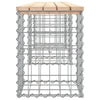 Hagebenk gabiondesign 203x31x42 cm heltre furu