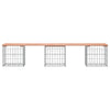 Hagebenk gabiondesign 203x44x42 cm heltre douglasgran